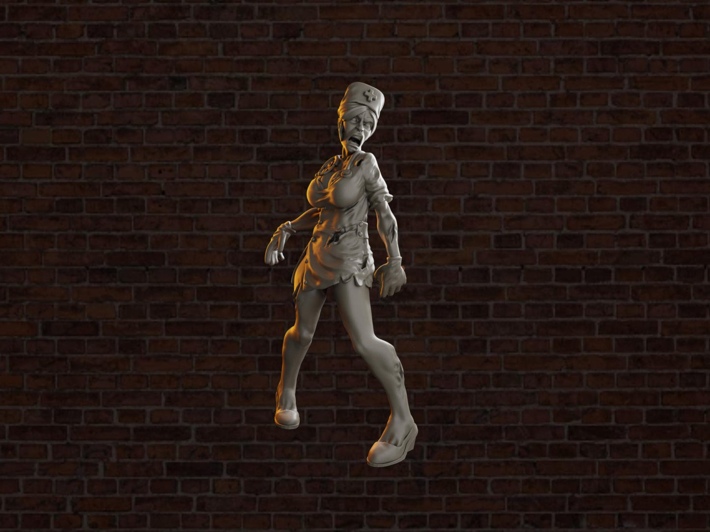 Zombie Nurse | VaultZ Miniatures | Tabletop Roleplaying / D&D / Wargaming miniature