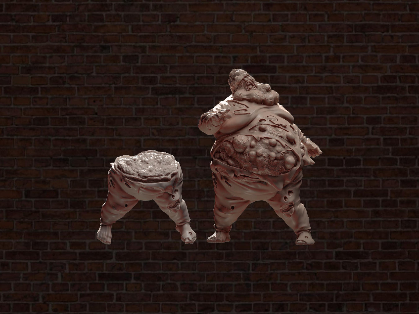 L4D Boomer (Full+Exploded version) | VaultZ Miniatures | Tabletop Roleplaying / D&D / Wargaming miniature