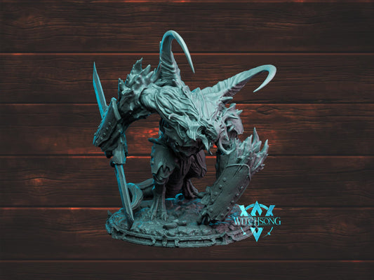 Ghel'Kerot, Guardian of the Gate | Witchsong Miniatures | Tabletop Roleplaying / D&D / Wargaming miniature