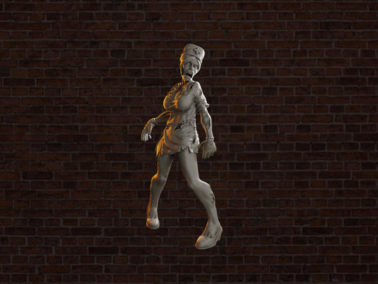 Zombie Nurse | VaultZ Miniatures | Tabletop Roleplaying / D&D / Wargaming miniature