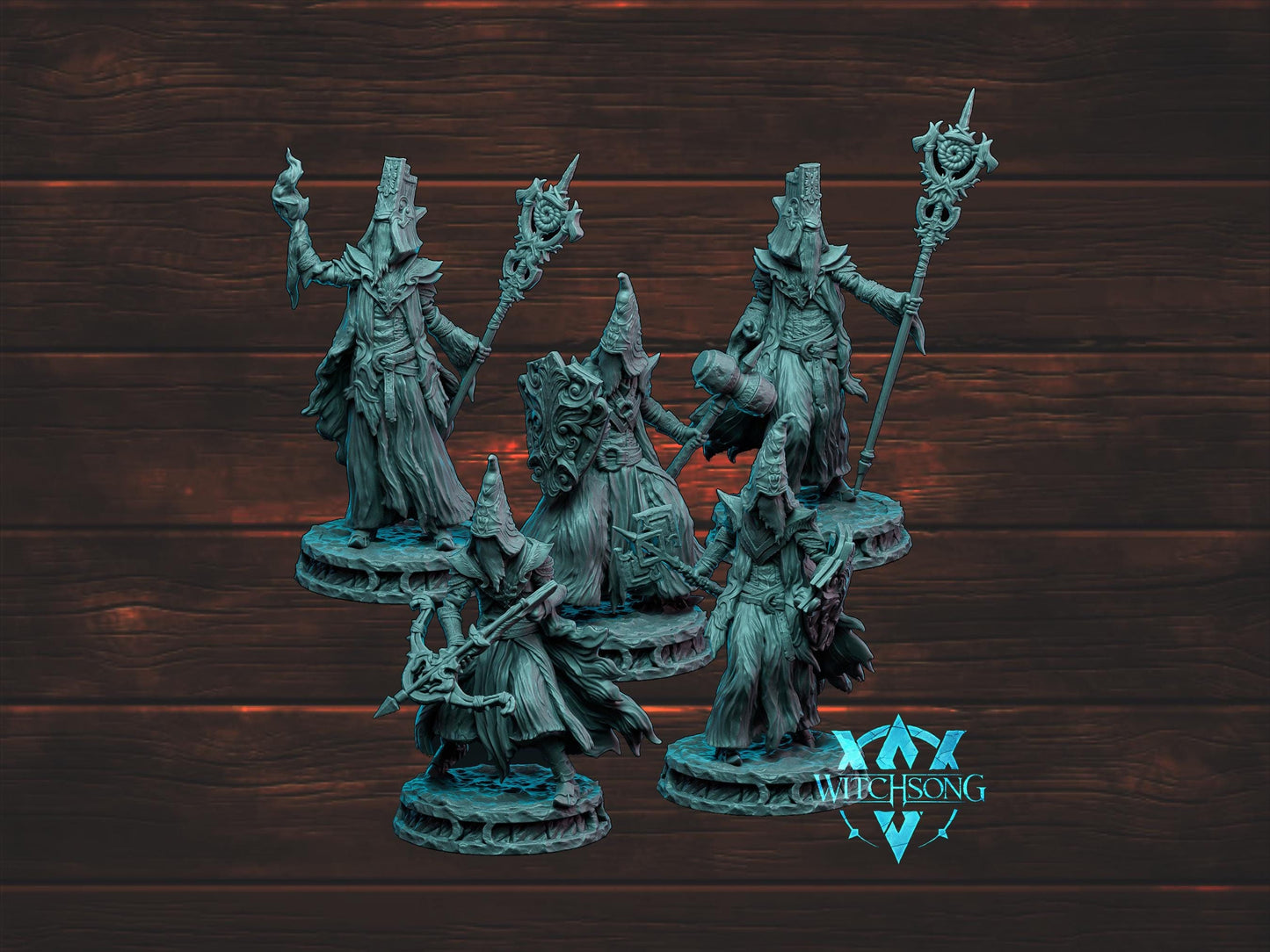 Apostles of the Faceless King Warband | Witchsong Miniatures | Tabletop Roleplaying / D&D / Wargaming miniature