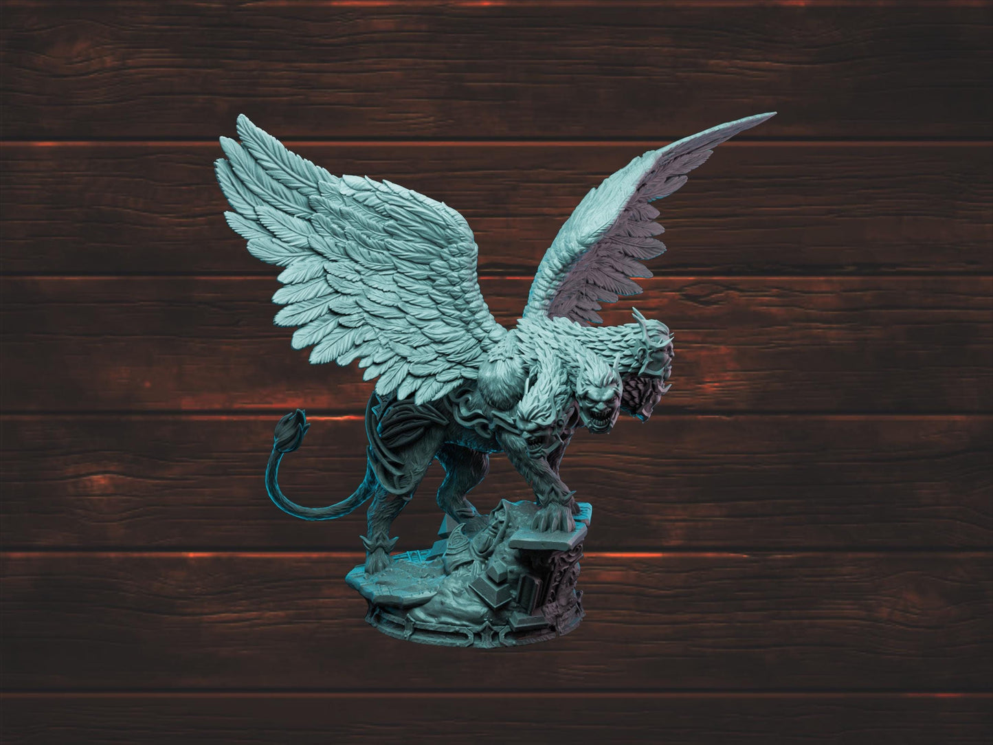 Hydra Sphinx | Witchsong Miniatures | Tabletop Roleplaying / D&D / Wargaming miniature