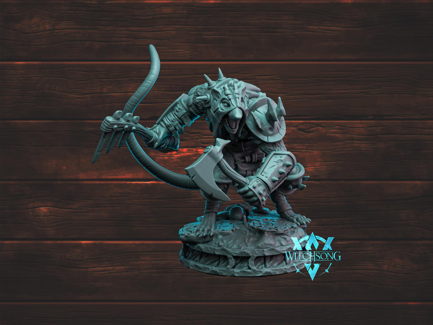 Wererat Duo | Witchsong Miniatures | Tabletop Roleplaying / D&D / Wargaming miniature