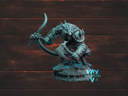 Wererat Duo | Witchsong Miniatures | Tabletop Roleplaying / D&D / Wargaming miniature