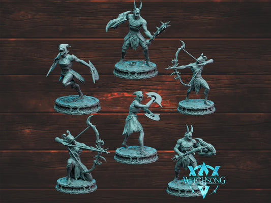 Hellforged Thralls Warband | Witchsong Miniatures | Tabletop Roleplaying / D&D / Wargaming miniature