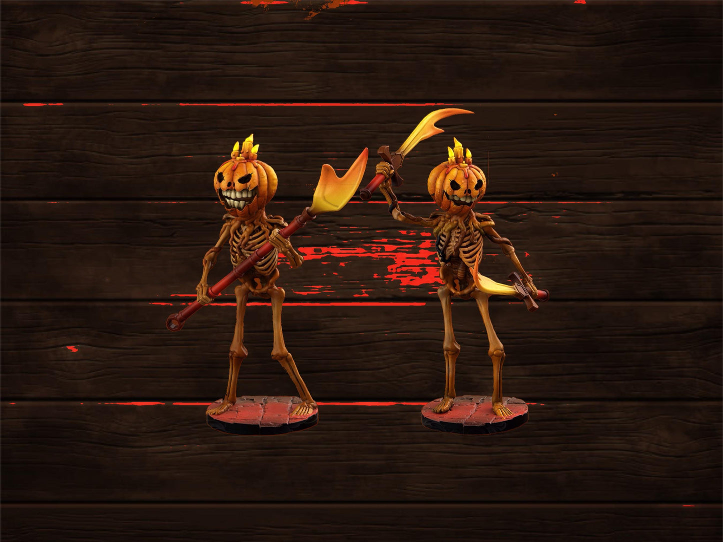 Soldier Pumpkins Duo | PrintYourMonsters | Tabletop Roleplaying / D&D / Wargaming miniature