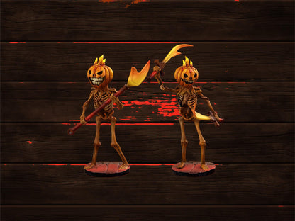 Soldier Pumpkins Duo | PrintYourMonsters | Tabletop Roleplaying / D&D / Wargaming miniature
