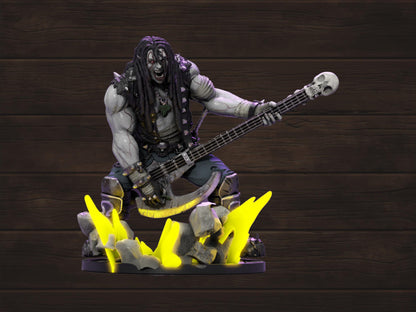 Hero - Half-Orc Bard | Necropunks Miniatures