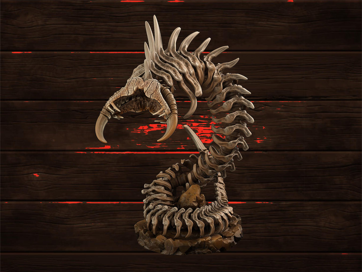 Giant Bone Serpent | PrintYourMonsters | Tabletop Roleplaying / D&D / Wargaming miniature