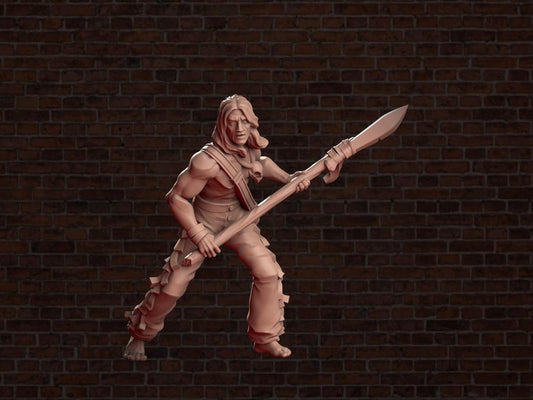 Primitive Survivor | VaultZ Miniatures | Tabletop Roleplaying / D&D / Wargaming miniature
