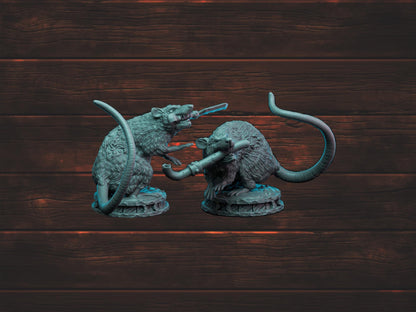 Direrat Duo | Witchsong Miniatures | Tabletop Roleplaying / D&D / Wargaming miniature