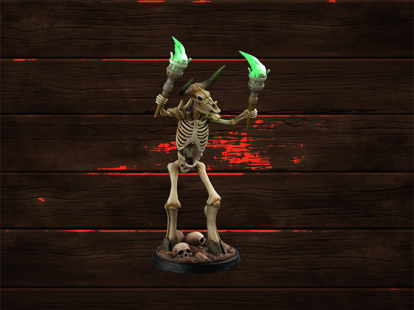 Bone Minotaur Warband | PrintYourMonsters | Tabletop Roleplaying / D&D / Wargaming miniature