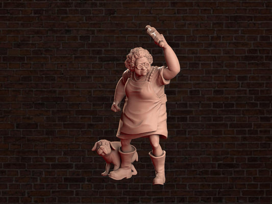 Muriel Bagge and Courage | VaultZ Miniautres | Tabletop Roleplaying / D&D / Wargaming miniature