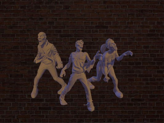 Walker Zombie Trio | VaultZ Miniatures | Tabletop Roleplaying / D&D / Wargaming miniature