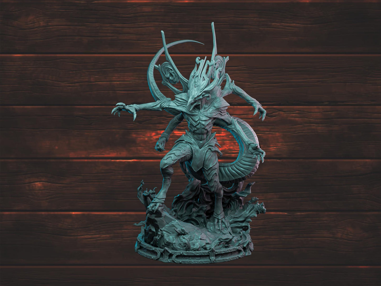 Mek'Herot, Prince of the Abyss | Witchsong Miniatures | Tabletop Roleplaying / D&D / Wargaming miniature