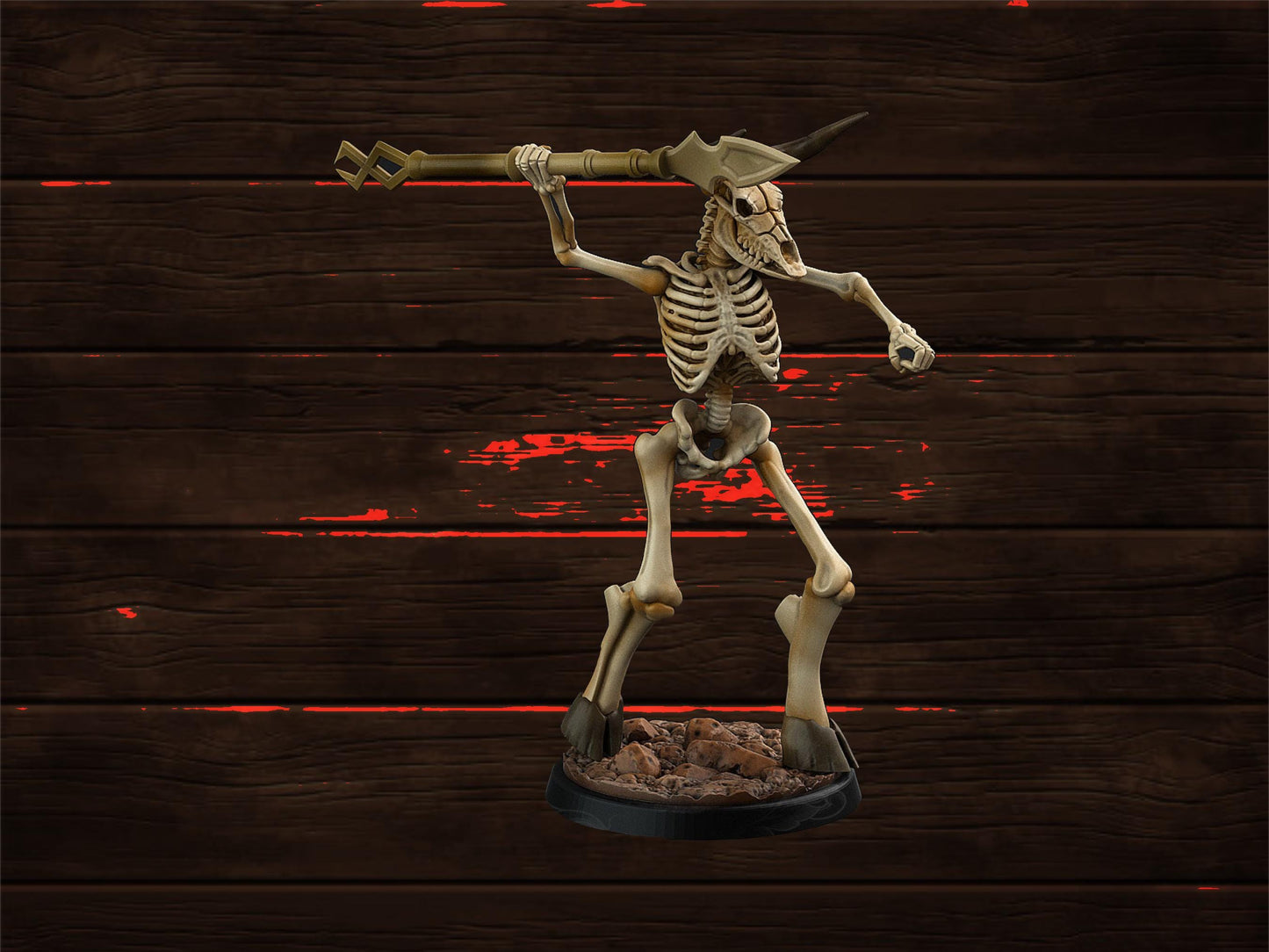 Bone Minotaur Warband | PrintYourMonsters | Tabletop Roleplaying / D&D / Wargaming miniature