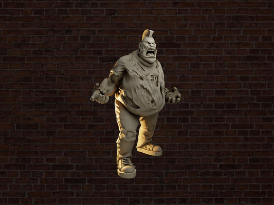 Zombie Punk Brute | VaultZ Miniatures | Tabletop Roleplaying / D&D / Wargaming miniature