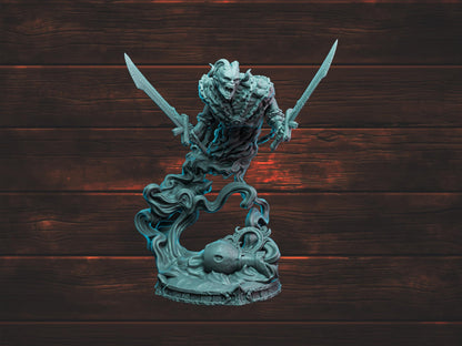 Chain-Breaker Djinn | Witchsong Miniatures | Tabletop Roleplaying / D&D / Wargaming miniature